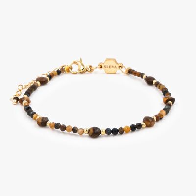 Paloma bracelet in Tiger Eye stones