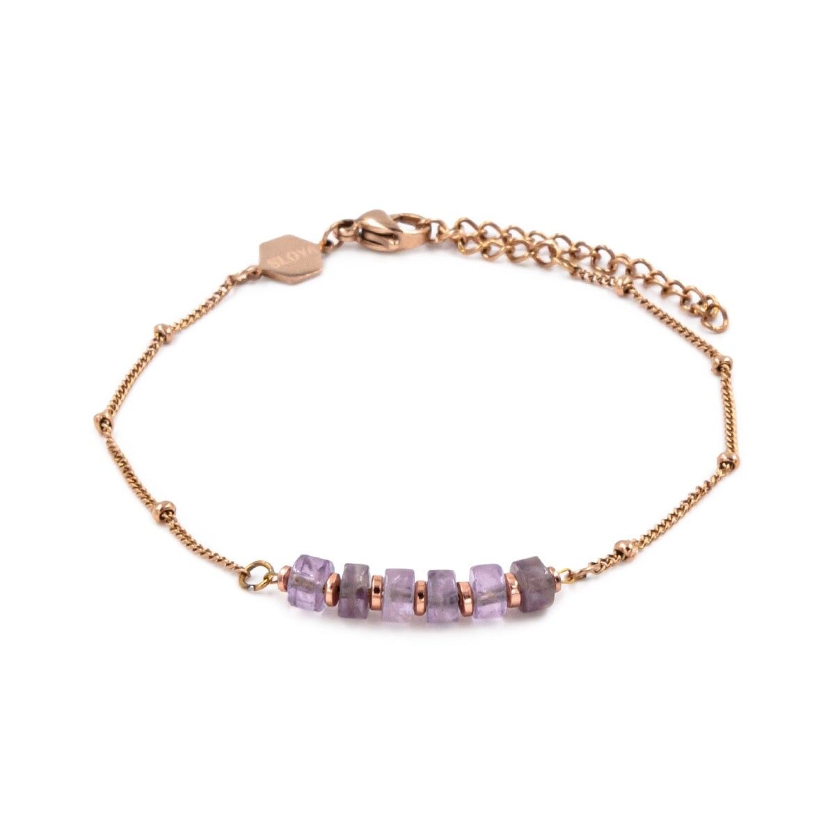 Piana bracelet in Amethyst stones