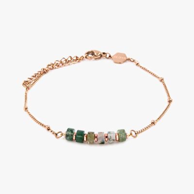 Piana bracelet in Aquatic Agate stones