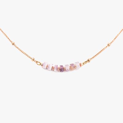 Piana necklace in Amethyst stones