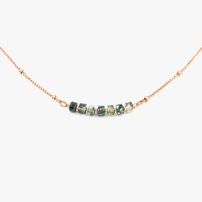 Piana necklace in Aquatic Agate stones