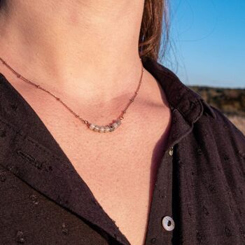 Collier Piana en pierres Labradorite 2