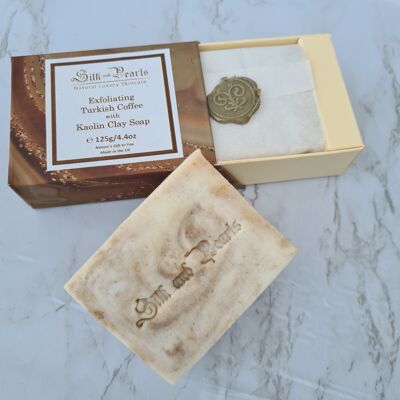 Exfoliating  Turkish Coffee  with  Kaolin Clay Soap - 125g