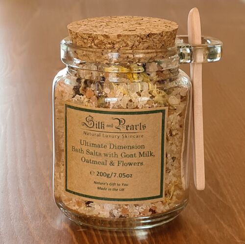Ultimate Dimension Bath Salts with Goat Milk, Oatmeal & Flowers - 520g / 200g - 200g
