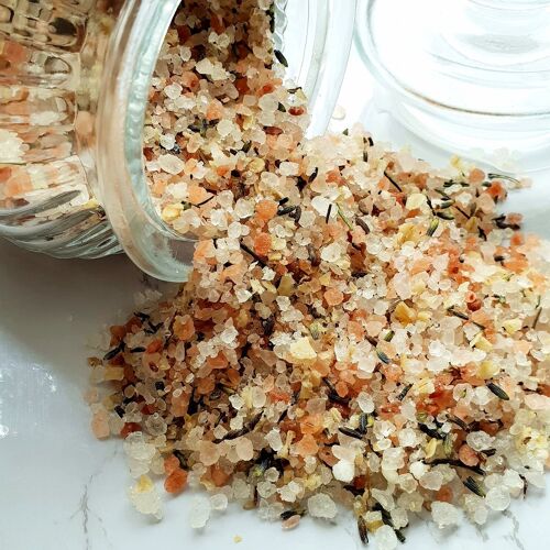 Field of Lavender Bath Salts with Oatmeal, Palmarosa & Lavender - 520g / 200g - 520g