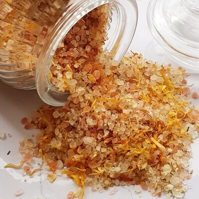 Relaxing Citrus Garden Bath Salts with Oatmeal, Calendula & Rosemary - 520g / 200g - 520g