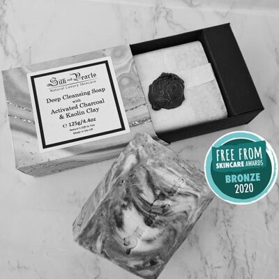 Deep Cleansing Soap with Activated Charcoal & Kaolin Clay - 125g / 85g - 125g