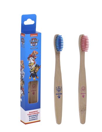 Pat Patrouille lot de 2 brosses à dents enfants bambou 2