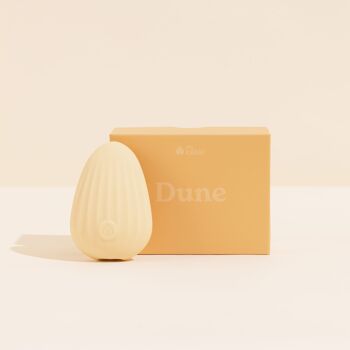 Dune, galet vibrant en silicone moelleux - Sable 1