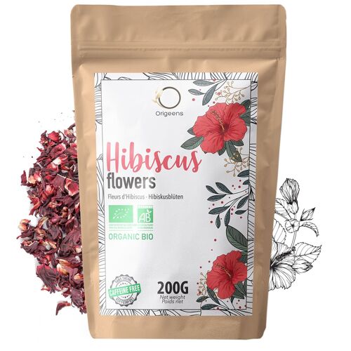 Buy wholesale Organic Hibiscus Flowers ~ 200g