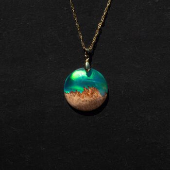 Pendentif la nuit d'Islande 1