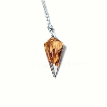 Pendentif en bois d’olivier 3