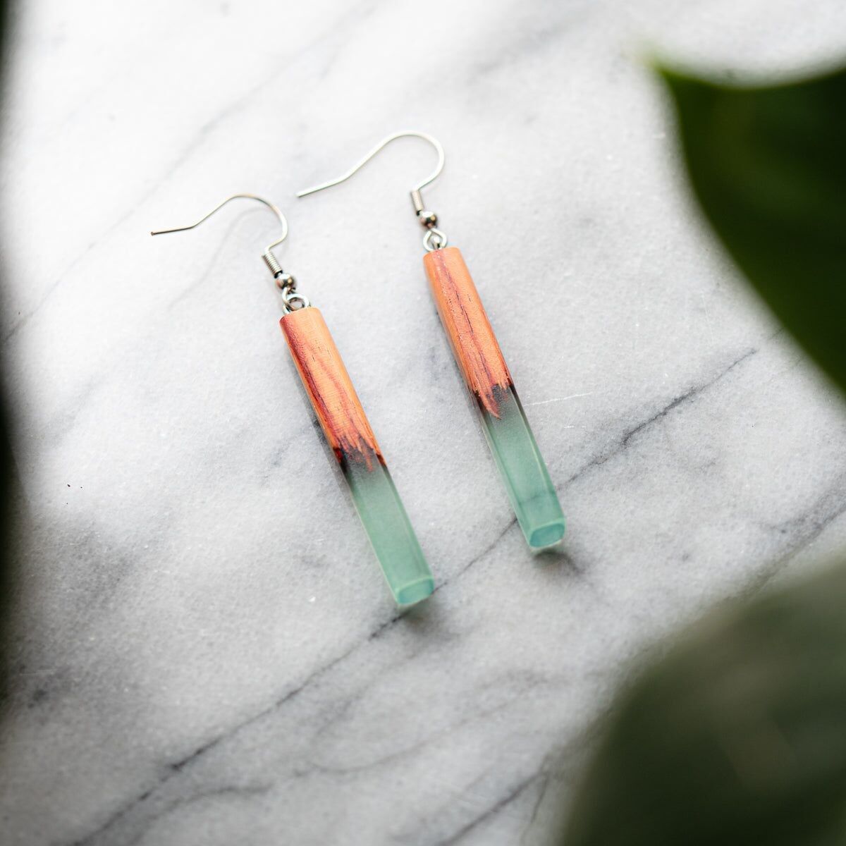 Orecchini in palissandro