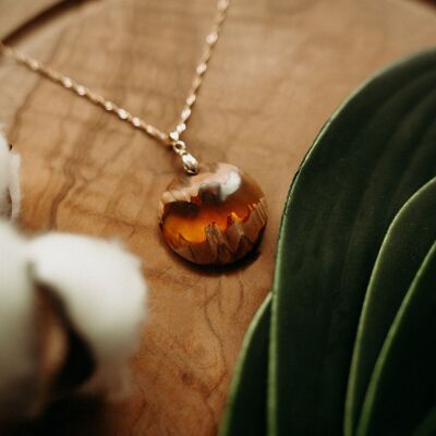 Eucalyptus burl pendant