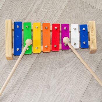 XYLOPHONE : Apprentissage de la musique - Jouet musical pour bébé et enfants - Instrument musical pour enfants - avec 7 partitions 3