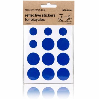 Bookman Reflective Stickers - Blue