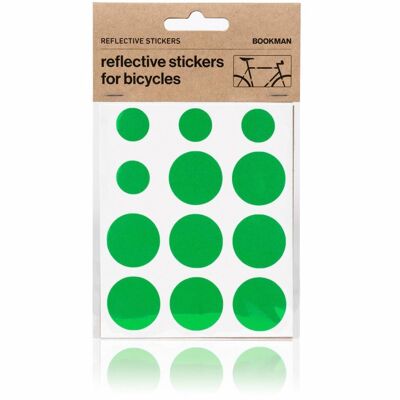 Bookman Reflective Stickers - Green