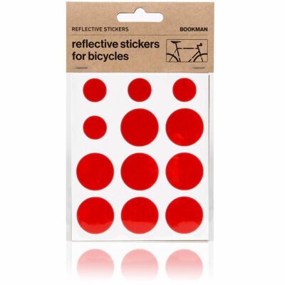 Bookman Reflective Stickers - Red