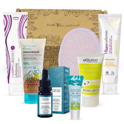 Box of 7 organic and French treatments "Cocooning Well-being"