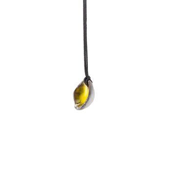 Collier Bol en Argile Jaune 2