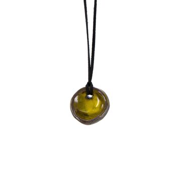 Collier Bol en Argile Jaune 3