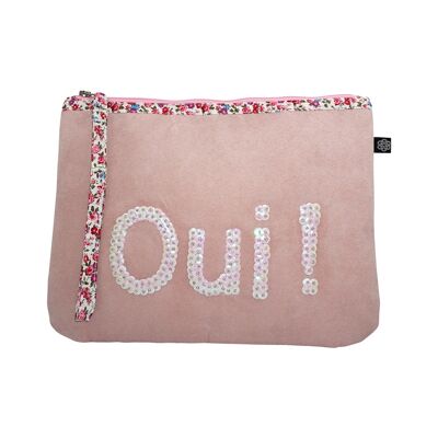 Pochette gigogne oui rose