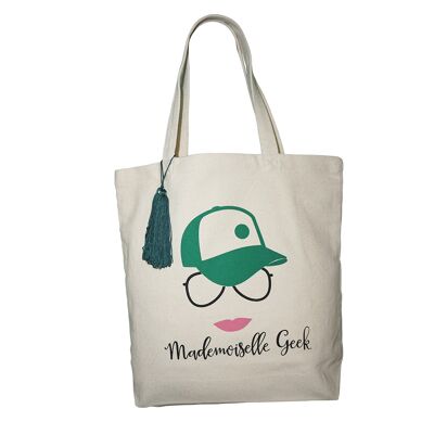 Tote bag mademoiselle geek