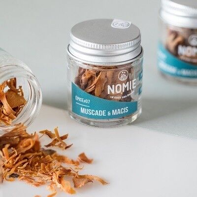 Organic Nutmeg & Mace, 30ml jar