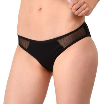 Culotte menstruelle plumetis noir 4