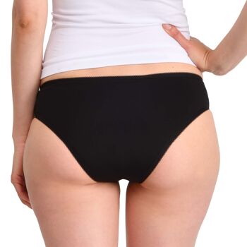 Culotte menstruelle plumetis noir 14