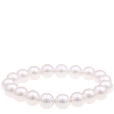 Leslii Perlenarmband mit weißen Perlen
