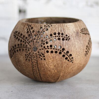 Coconut Candle Holder (Palm)
