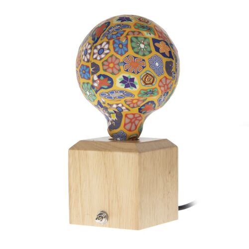 Lampe de table Woody Cube