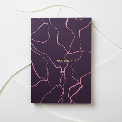 Kintsugi Maroon A5 Notebook