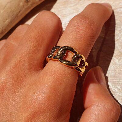 Women's Ring Men's Ring Adjustable Jewelry Gold Plated Gift Venus Paris