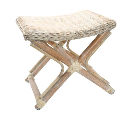 Small Xylo chair in white limed rattan