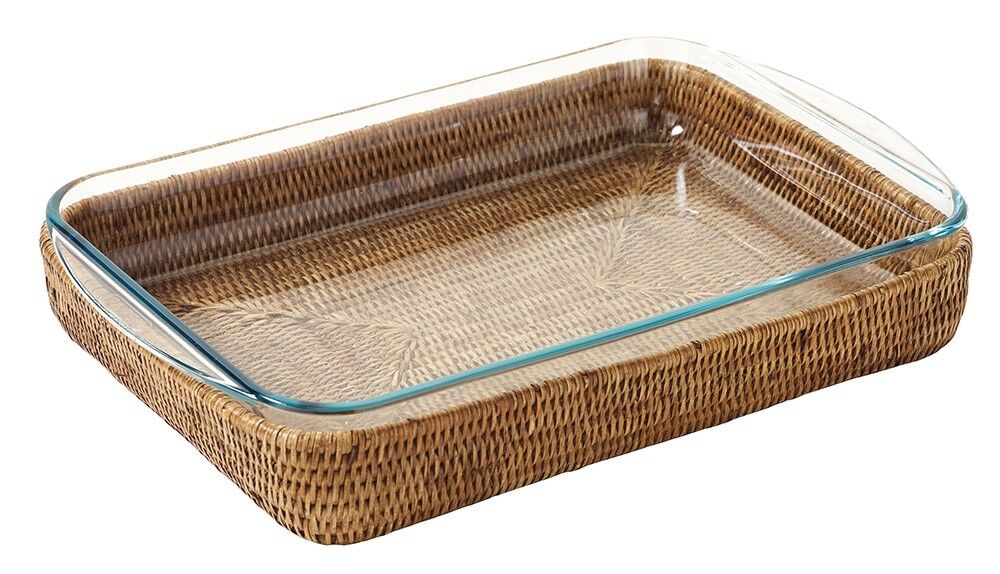 Lasagne al Miele e Pirex Rattan Piatto Gratin