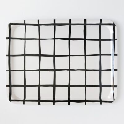 Check Tray, Black/ White