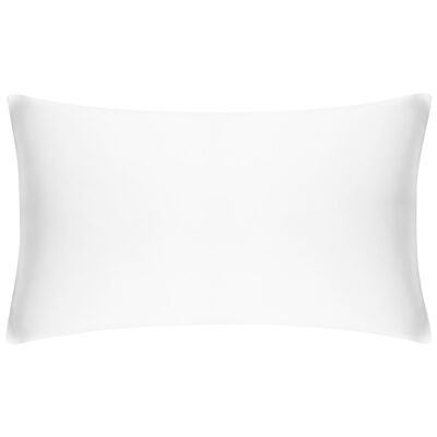 Brilliant White Boudoir Pure Silk Cushion Cover
