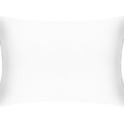 Brilliant White Pure Silk Pillowcase - Standard - Without