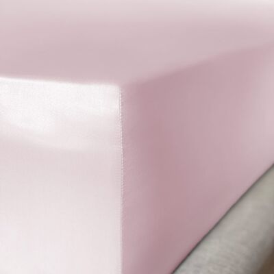 Precious Pink Pure Silk Fitted Sheet - Double