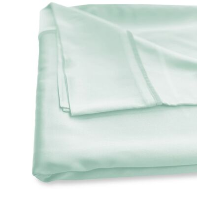 Teal Breeze Pure Silk Flat Sheet - Superking