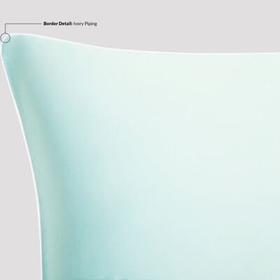 Teal Breeze Pure Silk Pillowcase - Standard - Ivory