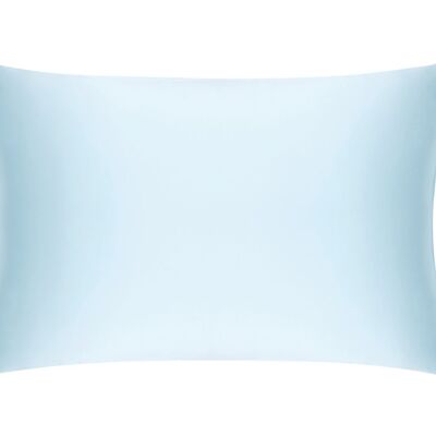 Pastel Blue Pure Silk Pillowcase - Standard - Without