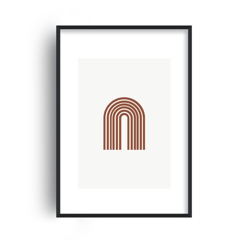 Mica Sand Rainbow N18 Print - 30x40inches/75x100cm - Black Frame