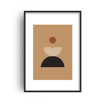 Mica Sand Fountain N19 Print - A2 (42x59,4cm) - Cadre Blanc 1