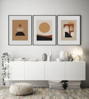 Mica Sand Stairs to Sun N16 Print - 20x28inchesx50x70cm - Print Only 3