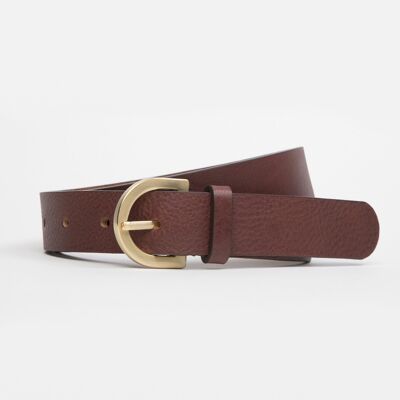 Ceinture essentielle acajou