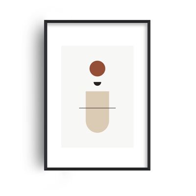 Mica Sand N11 Print - A2 (42x59.4cm) - White Frame