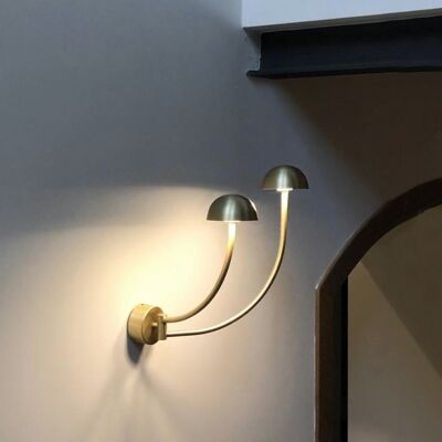 CHAMPIGNON lampada da parete ottone